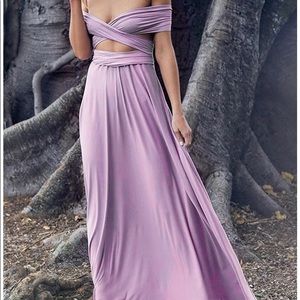 Wrap bridesmaid dress